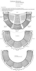 Ten Evenings Music Hall Seating Chart, 3 levels, in PDF format